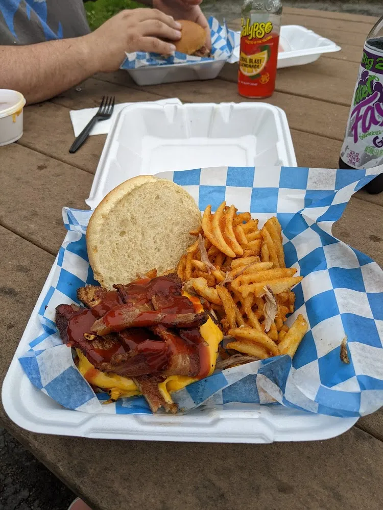 Bacon Cheeseburger and Fries